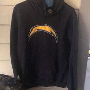 Men's Navy Hoodie with Yellow Logo